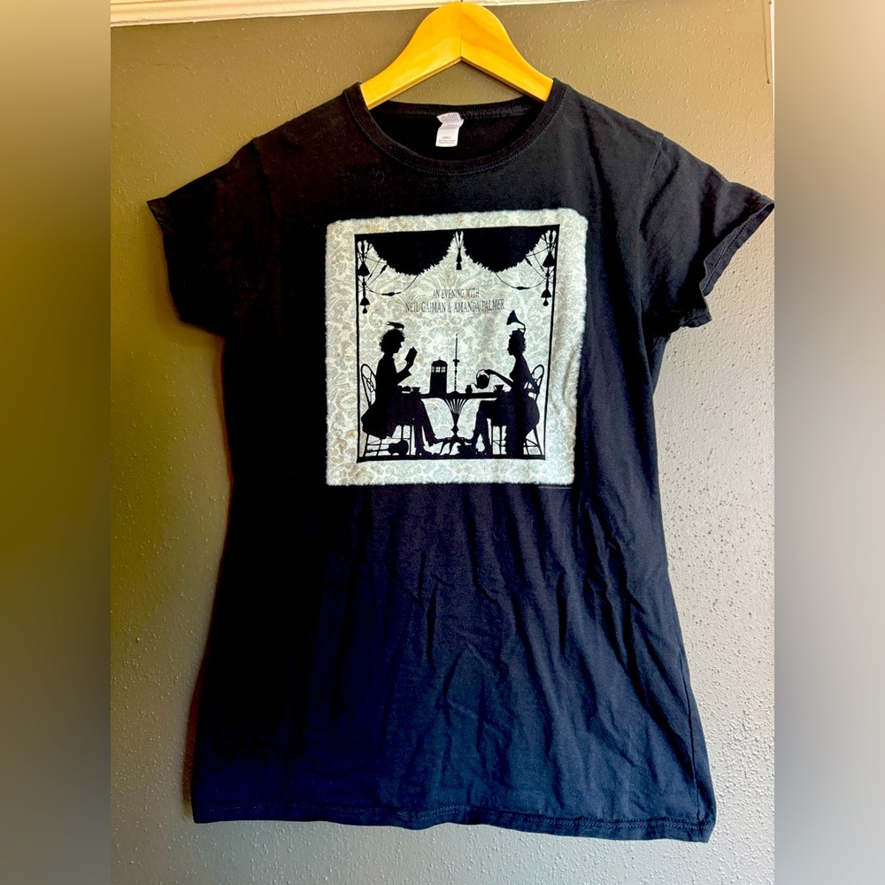 An Evening with Neil Gaiman and Amanda Palmer T-Shirt L